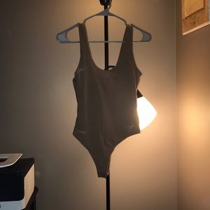 Brown tank top body suit